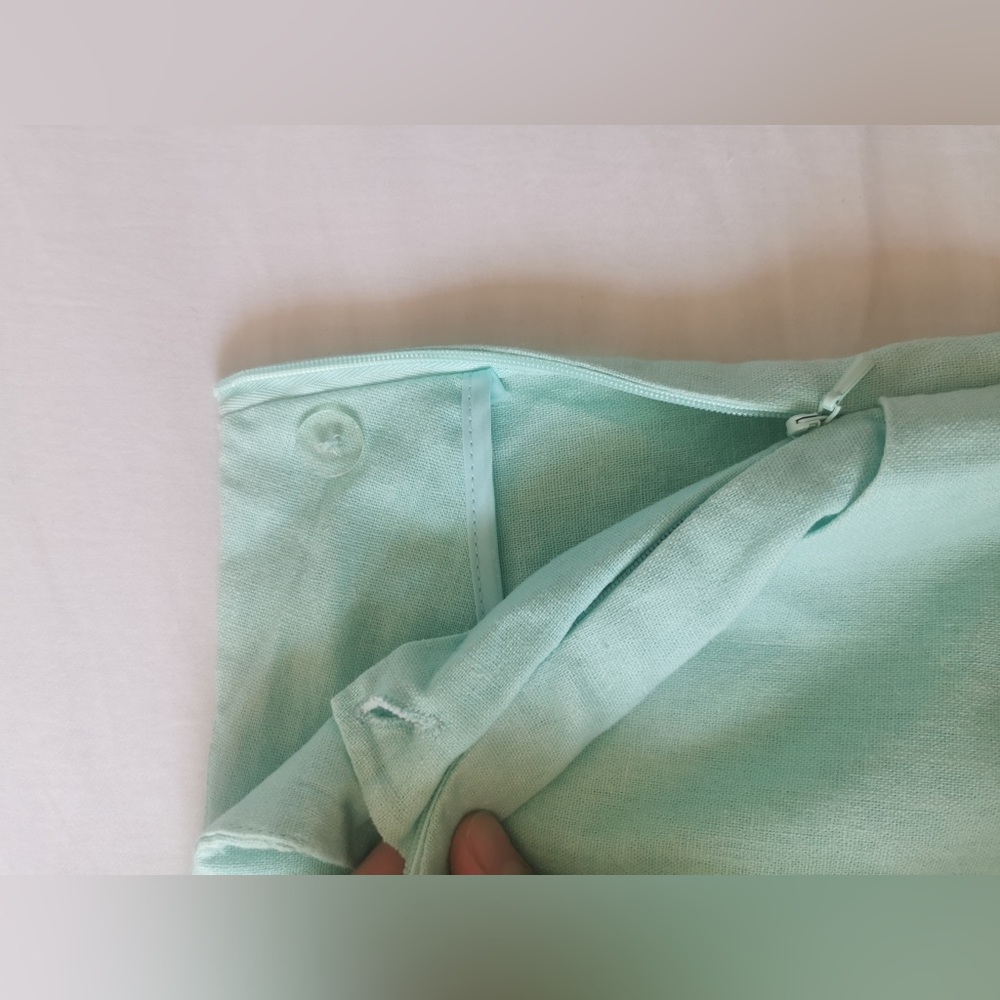 ASOS Women's Shorts Size UK 10 Mint Linen Blend with Pockets! - Picture 7 of 7
